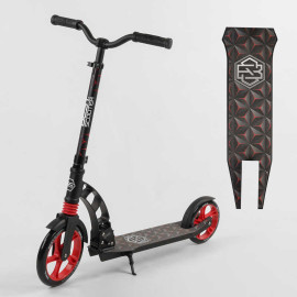 Самокат двухколесный "Best Scooter" 61711 (2) колеса PU, d переднего колеса - 230мм, d заднего колеса - 180мм, 1 амортизатор, в коробке