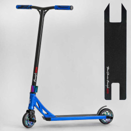 Самокат трюковый N- 12740 "Best Scooter" (2) "Freestyle", HIC-система, ПЕГИ, алюминиевый диск и дека, колёса PU, d=120мм, ширина руля 58 см