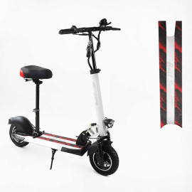Електричний самокат BS-10650 Best Scooter з сидінням (1) двигун 800W, акумулятор літієвий 48V13Ah, колеса надувні 10’’, в коробці