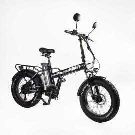 Електровелосипед Corso «Kraft» 20" дюймів KR-42117 (1) рама сталева, двигун 500W, акум. 48V15Ah, Shimano 7 швидкостей, зібраний на 75, у коробці